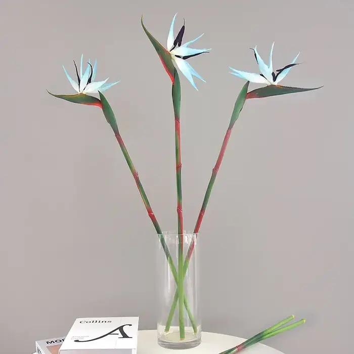 Fleur artificielle d'oiseau de paradis pour la décoration de mariage