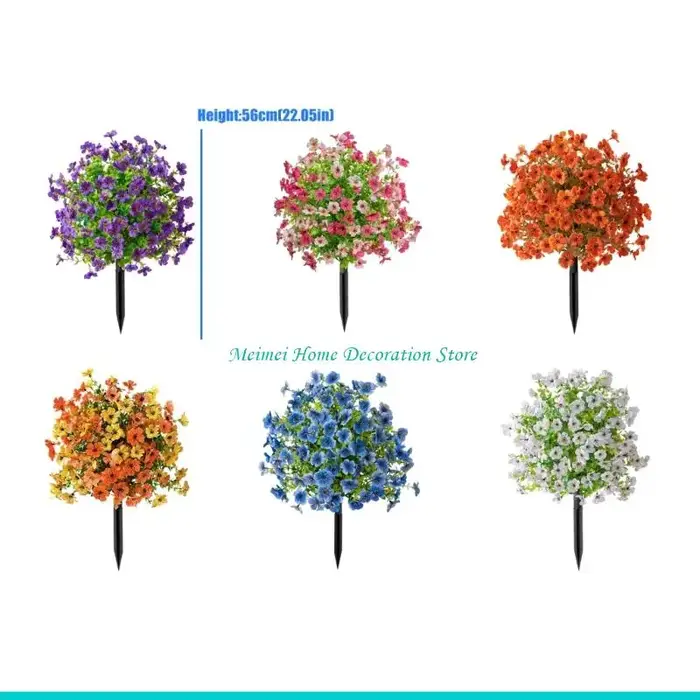 H7BF – plante à fleurs artificielles avec piquet