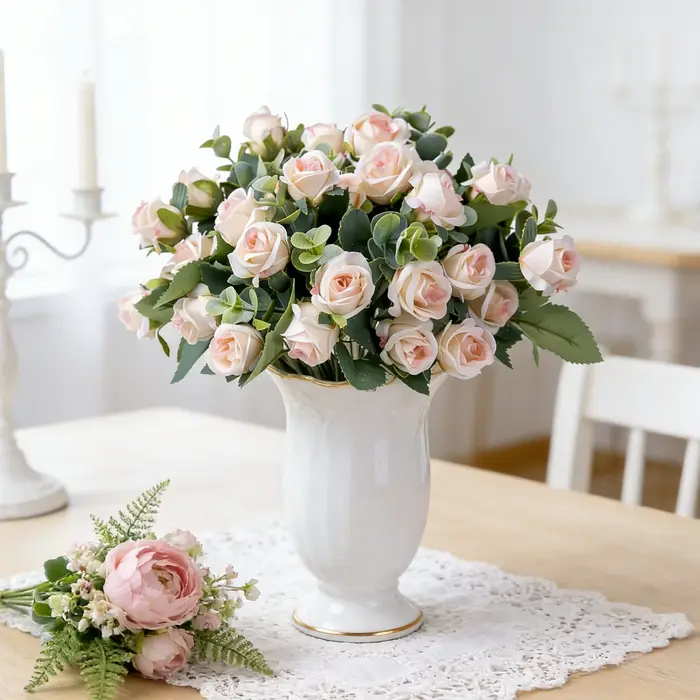 Fleurs artificielles en soie