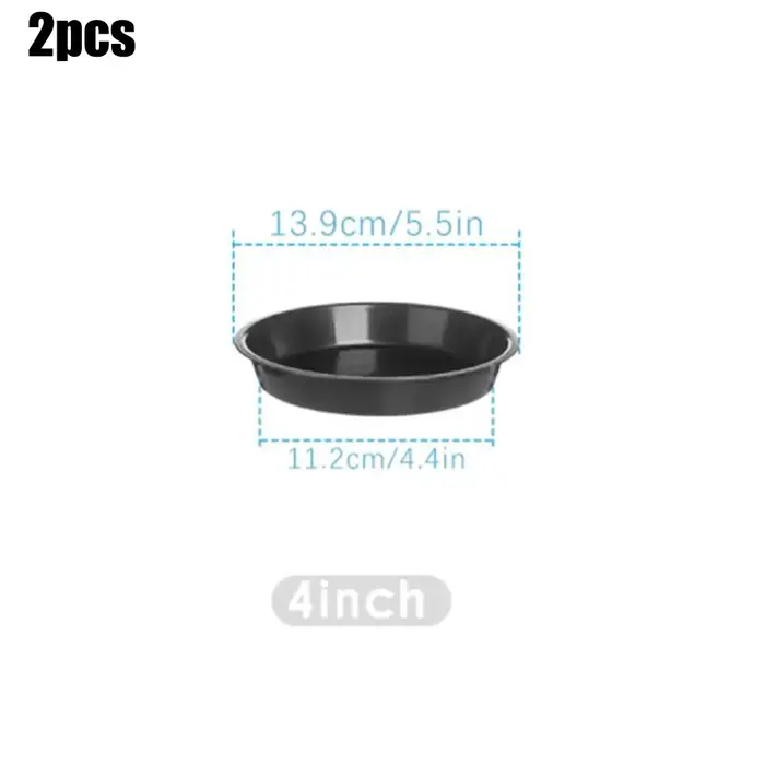 Plateaux pour plantes en plastique, 2 pièces, 4/6/7/8/10 pouces, soucoupe ronde, plateaux anti-goutt