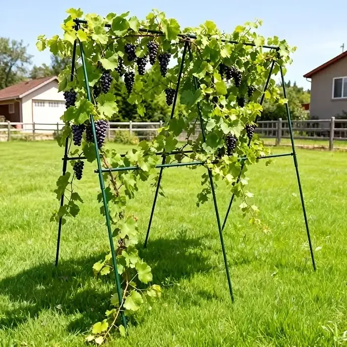 Nouveau treillis de support robuste pour plantes 2026 – 3 traverses horizontales et 6
