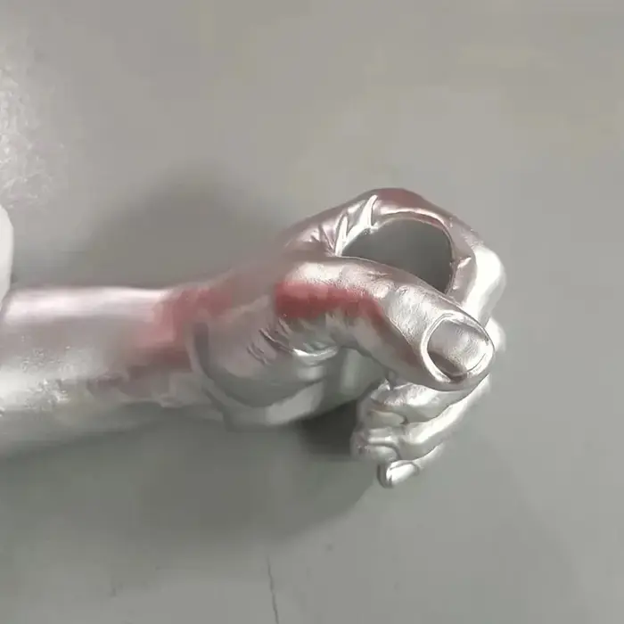 Vase à fleurs à main en résine, simulation murale, porte-fleurs hydroponiques fait à la main, Sculpt