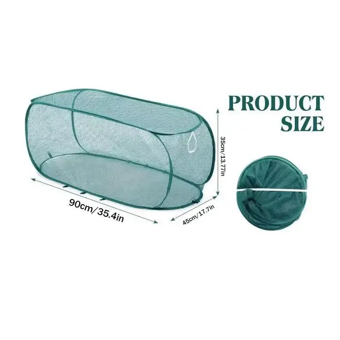 Filet de protection pliable pour plantes avec piquets de fixation au sol
