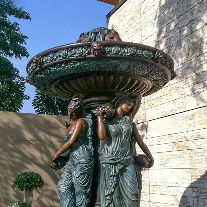 Pot de fleur en métal Bronze