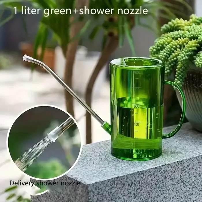 Arrosoir à long bec de 1 L, idéal pour le jardinage domestique, l'entretien des plantes vertes, l'ar