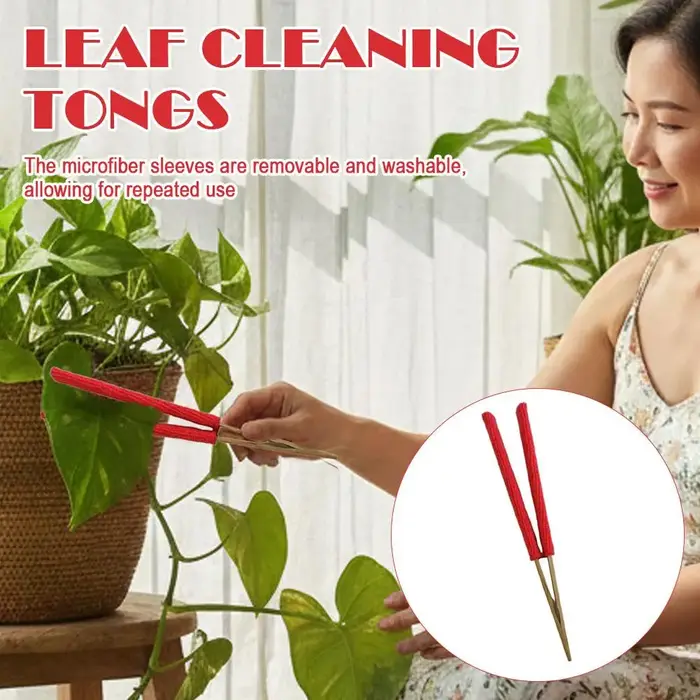 Pince de nettoyage de feuilles de plantes avec manchons en microfibre
