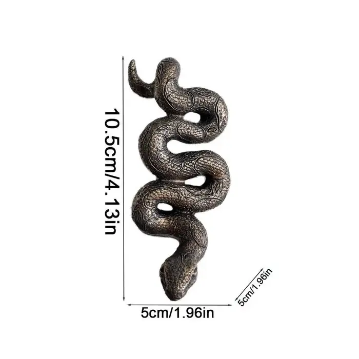 1 pièce Sculpture en résine de serpent à tête en bas, ornement de pot de plante pour jardin et maiso