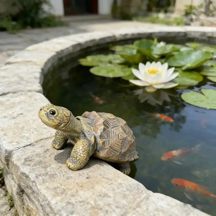 Support de pot de plante en forme de tortue