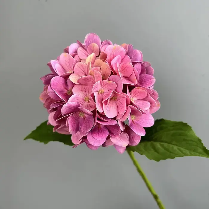 Nouveau Hortensia fleur artificielle toucher réel hydratant faux Bouquet de fleurs pour la maison décor de mariage salon bureau Floral