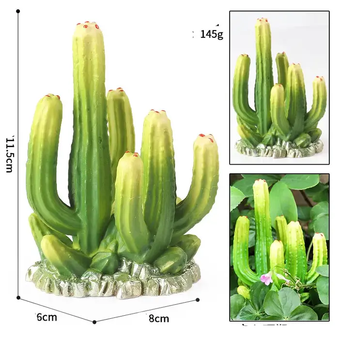 Simulation plante solide ornement champignon vénus piège à mouche Carnegiea Gigantea jardin pot de fleurs décor à la maison Miniatures