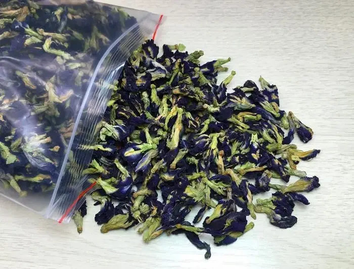 Fleur de pois papillon bleue naturelle séchée de haute qualité pour savon, bougie, matériaux de teinture expérimentale et pigments