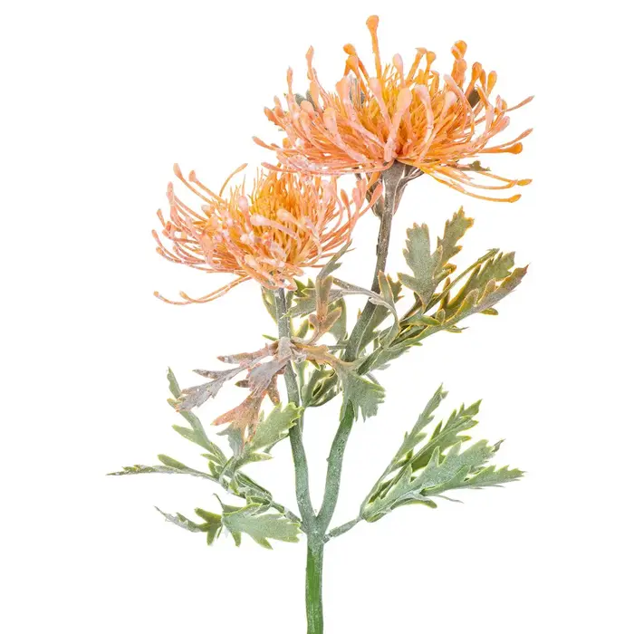 Fleurs artificielles branche courte griffe de crabe 2 fourchettes Pincushion Festival guirlande Vases maison pas cher décorations de mariage fausse plantation
