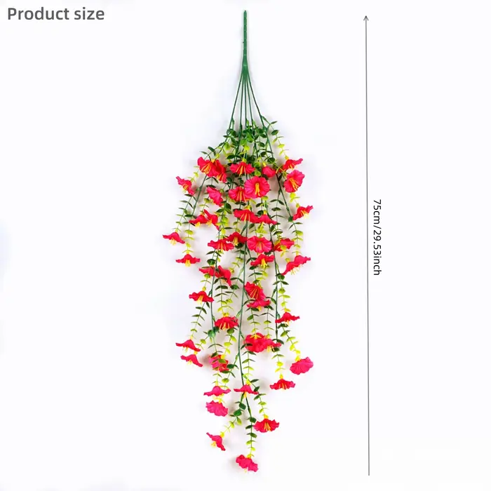 Artificial Morning Glory Hanging Vines – Realistic Outdoor Flowers for Garden Decor