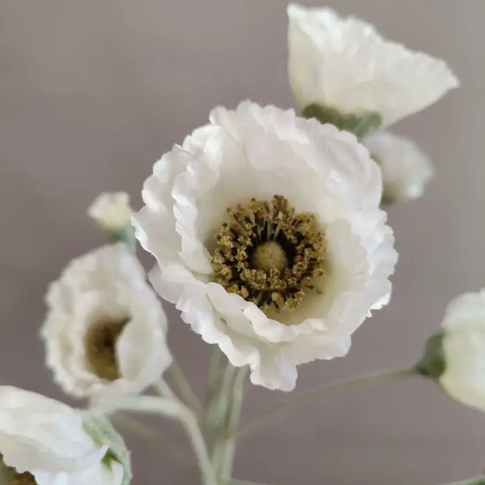 Fleurs artificielles de coquelicot 65cm