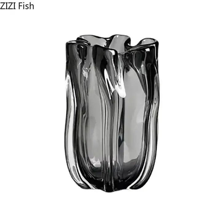 Vase en verre en forme de bourgeon de fleur
