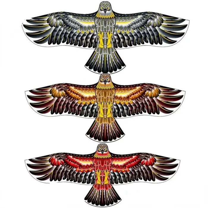 Anti oiseau volant faucon cerf-volant répulsif d'oiseaux grands cerfs-volants aigle épouvantail leur