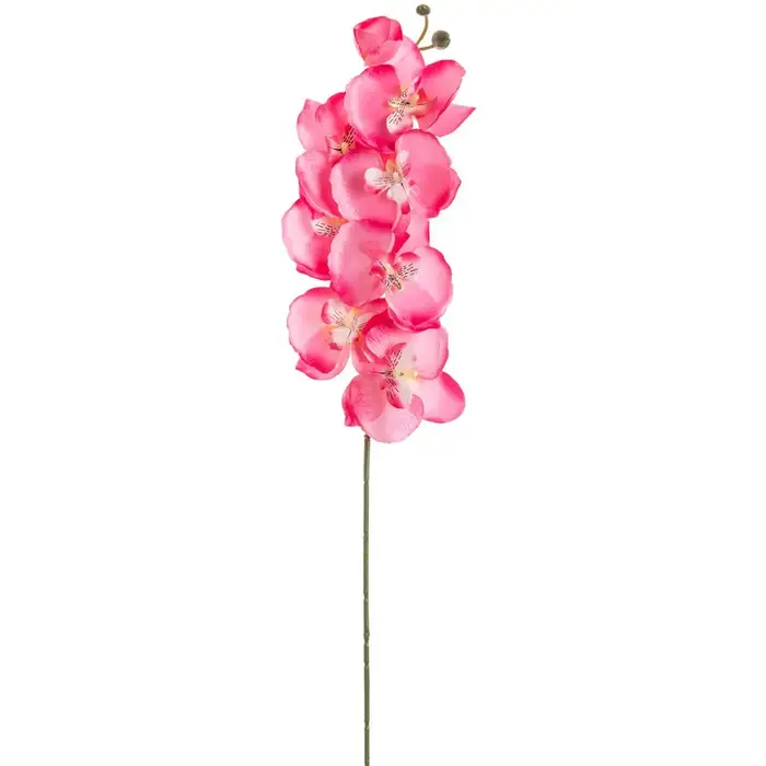 Fleurs d'orchidées papillon artificielles en soie