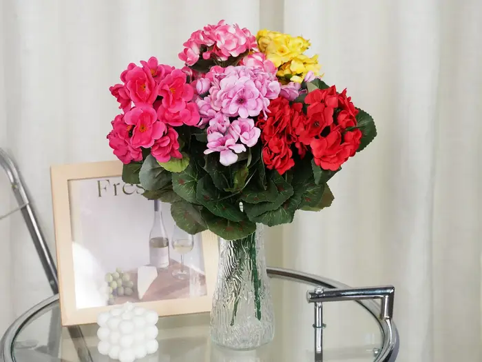 Uflower – plantes à fleurs de bégonia artificielles