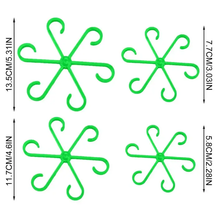 Clips de Support pour plantes grimpantes, 4 pièces, collection de tiges de fleurs, support de fixati