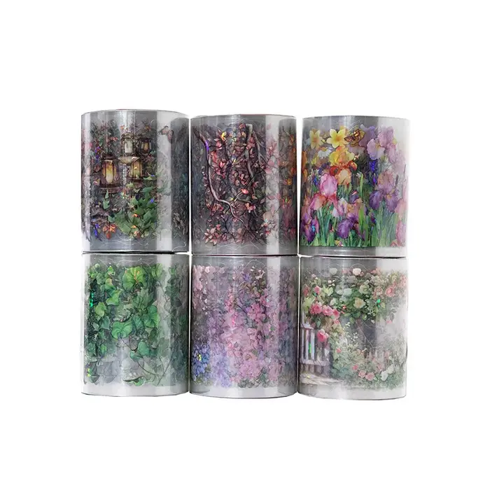 5*200 cm cristal de glace dentelle plante fleurs bande autocollants créativité adhésif bricolage journal Album Scrapbooking matériel artisanat fournitures
