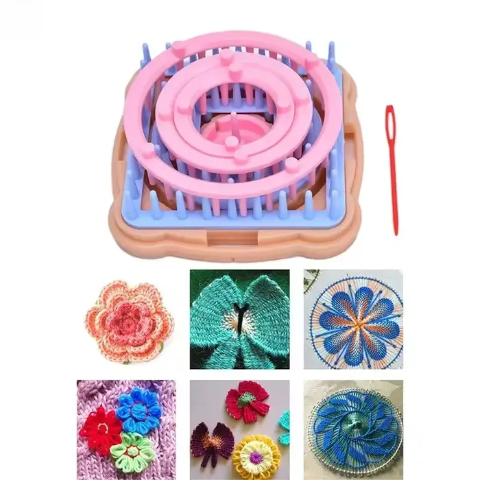 Kit de tricotage de fleurs DIY
