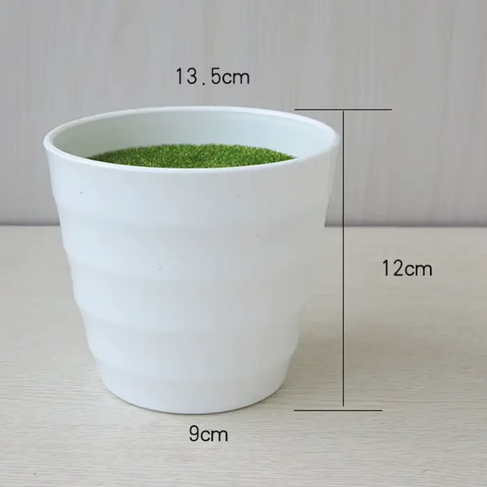 1 pièce Pot de pépinière en plastique pour plantes artificielles 13 cm