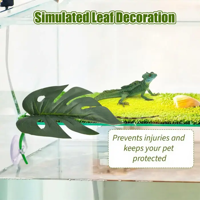 Décorations de Terrarium en forme de feuille