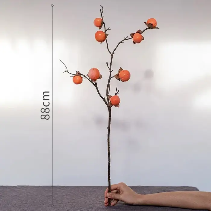 Simulation de 8 petits fruits de kaki