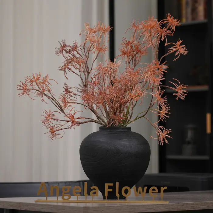 A2024 rose Orange pissenlit herbe plante artificielle branche mariage fleur Arrangement accessoires matériel maison chambre Table décor