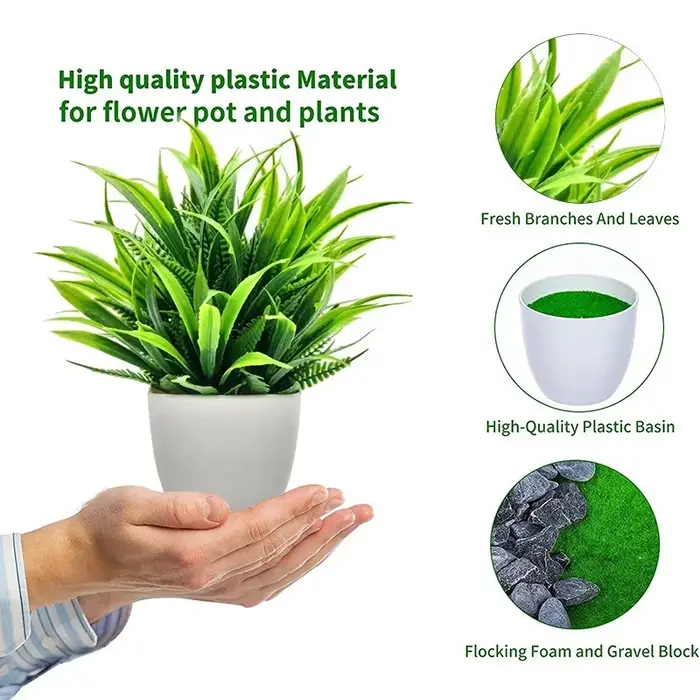 Plante artificielle avec Pot en plastique