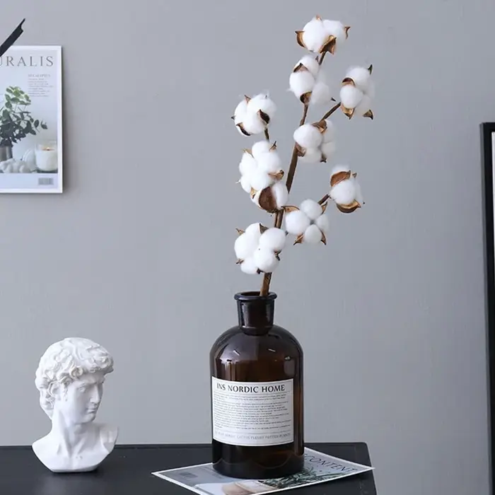 Plantes artificielles en coton naturel
