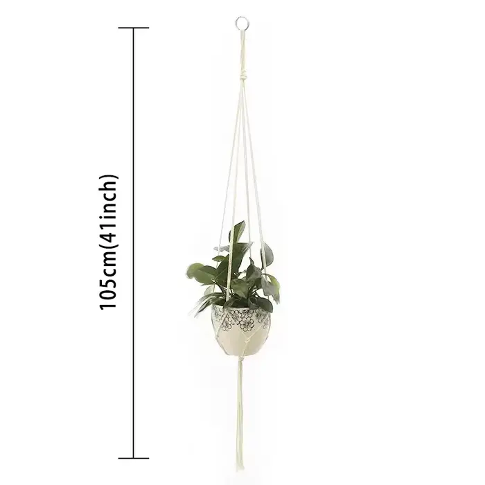 Plante suspendue en macramé faite à la main, Pot de fleur, jardinière, décoration murale, cour, jard