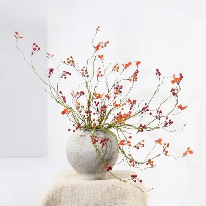 Simulation de branche de fruits sauvages en plastique