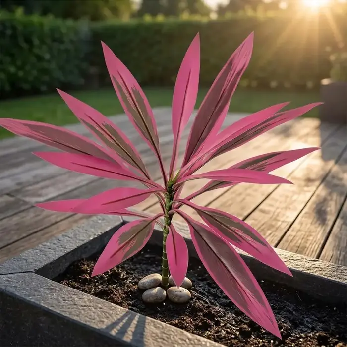 Plante artificielle Cordyline Ti à 12 feuilles