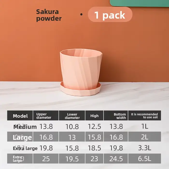 Jardinière succulente en plastique et résine, grand radis vert, nouvelle plante en pot d'aloe Vera e