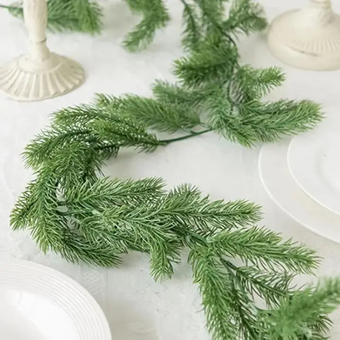 Plantes artificielles, aiguille de pin vert