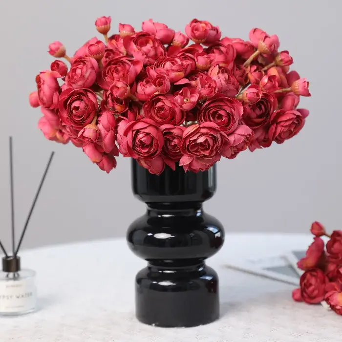 Fausses fleurs artificielles en soie