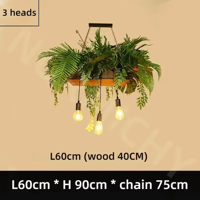 Luminaire suspendu en forme de plante verte
