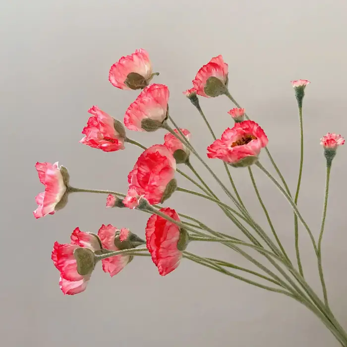 Fleurs artificielles de coquelicot
