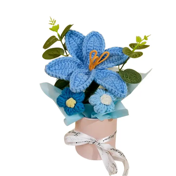 Bouquets de fleurs au Crochet faits à la main