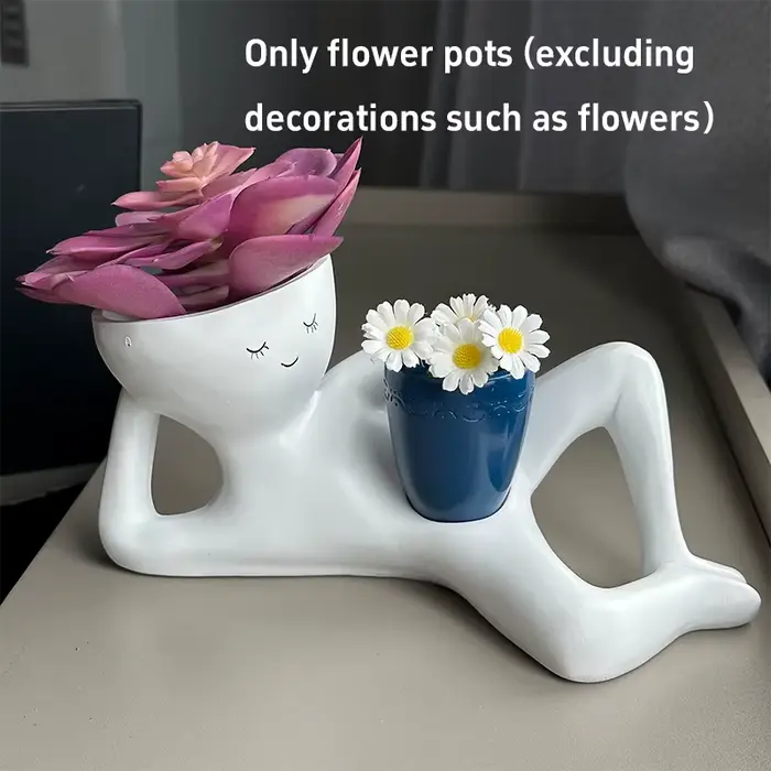 Nouvelles créations artisanales pour petits artisans : Ornement de pot de fleurs pour plantes succulentes vertes