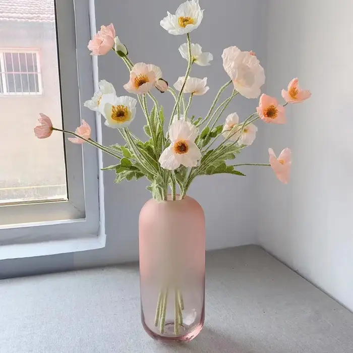 InjFlowers-Faux coquelicot Élà longue tige