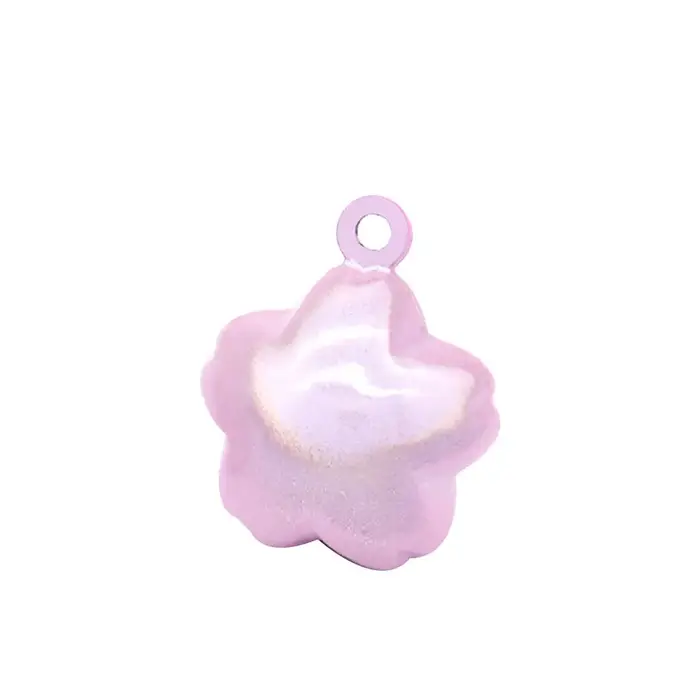 Pendentif cloche suspendue en forme de fleur de cerisier, motif peinture anti-rides, cloches d'eau j