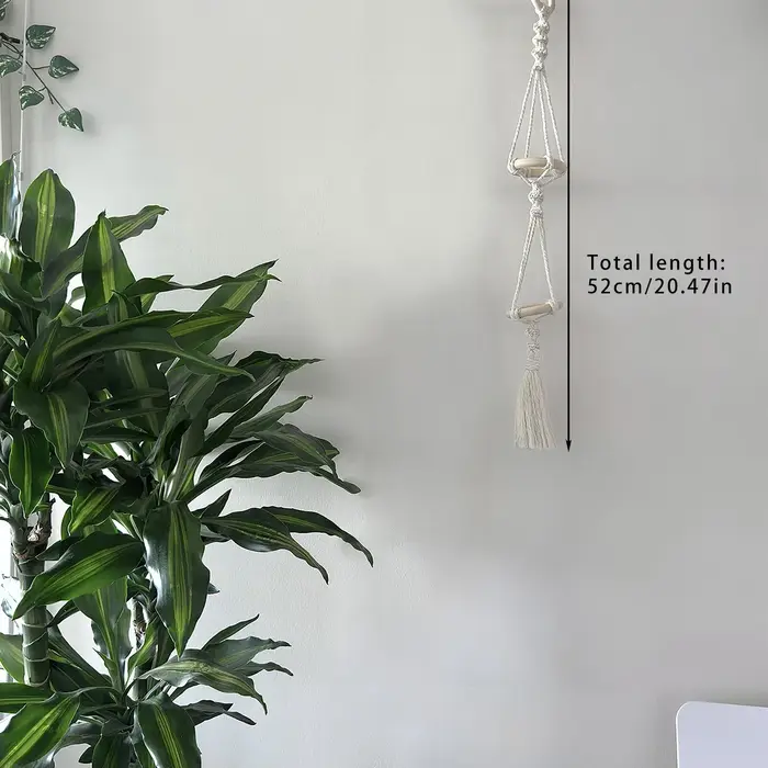 Cintres Muraux en Macramé pour Plantes à Air, Décoration de Maison Boho, Cadeau