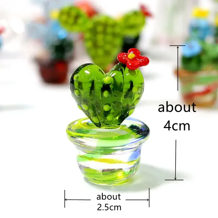 Figurines d'Auckland en verre de Murano faites à la main, ornement artisanal de bureau, plante l'inv