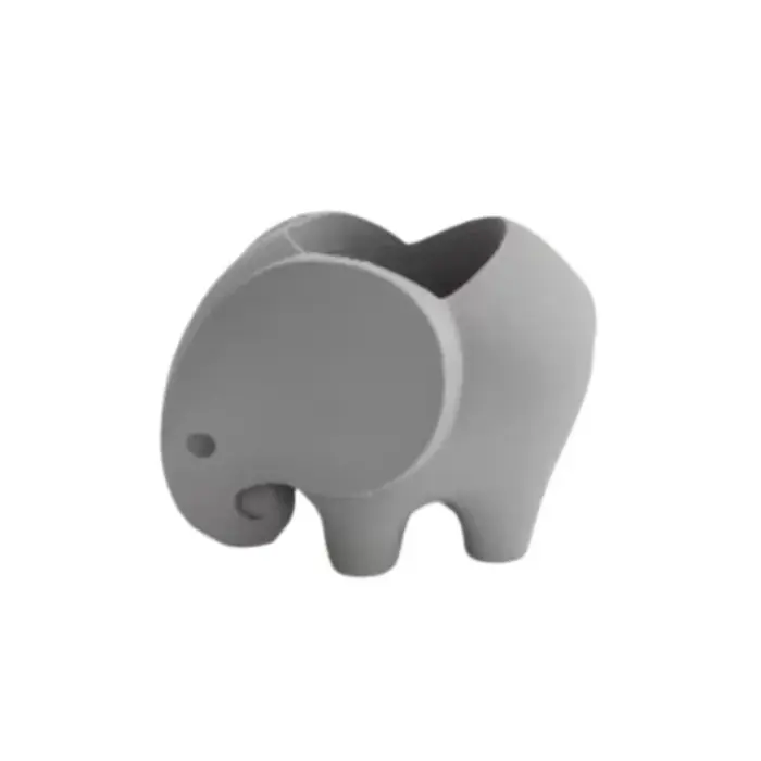 Pot de fleurs en plastique imprimé en 3D, design éléphant, pour plantes succulentes, mini pot élépha