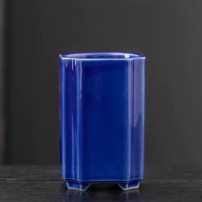 Pot de fleurs carré en porcelaine
