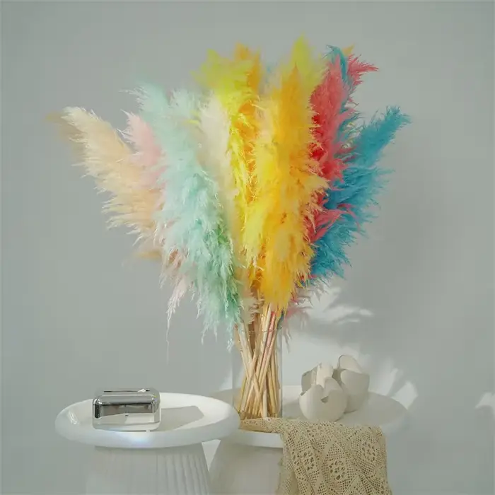 Décor d'herbe de Pampa séchée de 80 à 120CM de haut