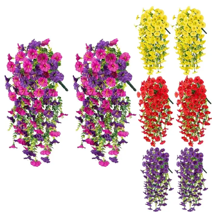 Fleurs artificielles suspendues réalistes