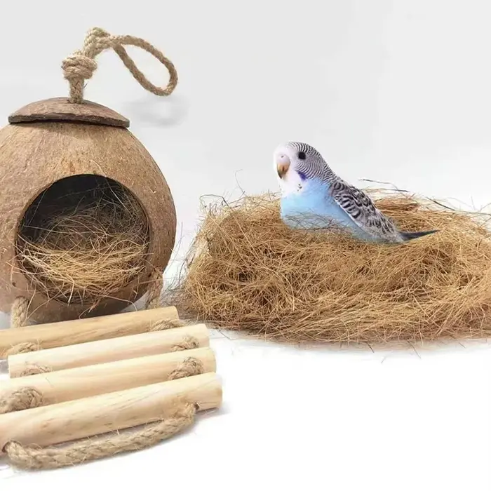50g/100g Fibres de coco naturelles et biologiques longues pour couverture de pot de plantes